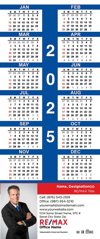 Remax Calendar Magnet 3.5X8 REMAX-CALMAG3585-001