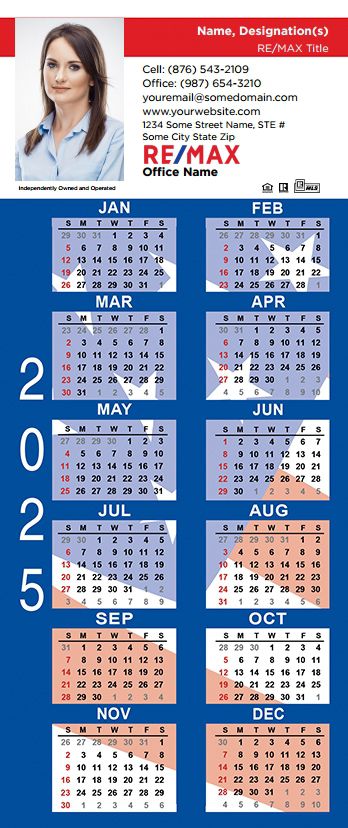 Remax Calendar Magnet 3.5X8 REMAX-CALMAG3585-008