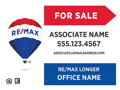 Remax Real Estate Yard Signs REMAX-PAN1824CPD-001