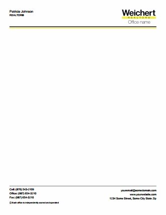 Weichert Letterheads WEICHERT-LH-005