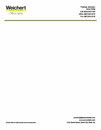 Weichert Letterheads WEICHERT-LH-006