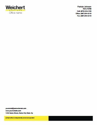 Weichert Letterheads WEICHERT-LH-007