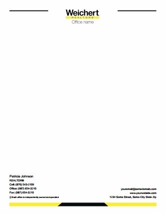 Weichert Letterheads WEICHERT-LH-009