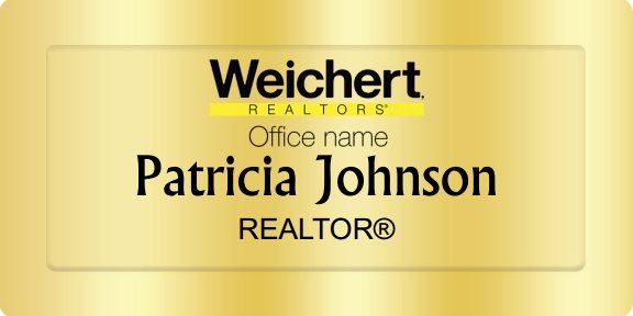 Weichert Name Badges Golden (W:3