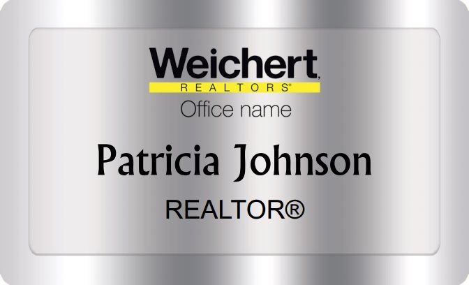 Weichert Name Badges Silver (W:2